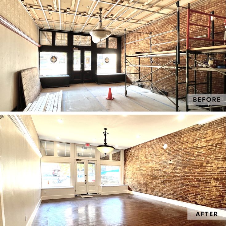 Before and After Retail Remodeling
